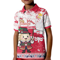 Poland Pierogi Festival Kid Polo Shirt Funny Dumpling Costume With Flag - Wonder Print Shop