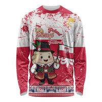 Poland Pierogi Festival Long Sleeve Shirt Funny Dumpling Costume With Flag - Wonder Print Shop