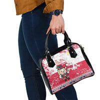 Poland Pierogi Festival Shoulder Handbag Funny Dumpling Costume With Flag - Wonder Print Shop