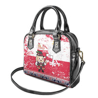 Poland Pierogi Festival Shoulder Handbag Funny Dumpling Costume With Flag - Wonder Print Shop