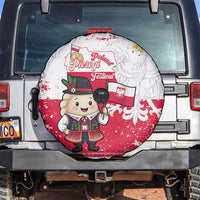 Poland Pierogi Festival Spare Tire Cover Funny Dumpling Costume With Flag - Wonder Print Shop