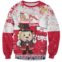 Poland Pierogi Festival Sweatshirt Funny Dumpling Costume With Flag - Wonder Print Shop