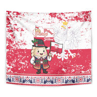 Poland Pierogi Festival Tapestry Funny Dumpling Costume With Flag - Wonder Print Shop