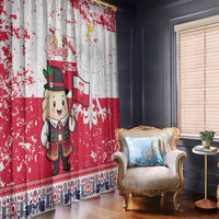 Poland Pierogi Festival Window Curtain Funny Dumpling Costume With Flag - Wonder Print Shop