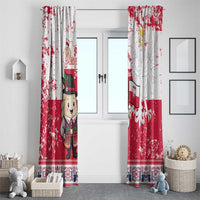 Poland Pierogi Festival Window Curtain Funny Dumpling Costume With Flag - Wonder Print Shop