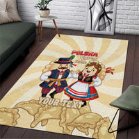 Personalised Pierogi Festival Poland Area Rug Polska Dumpling Kocham - Wonder Print Shop