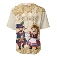 Personalised Pierogi Festival Poland Baseball Jersey Polska Dumpling Kocham - Wonder Print Shop