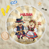 Personalised Pierogi Festival Poland Beach Blanket Polska Dumpling Kocham - Wonder Print Shop