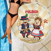 Personalised Pierogi Festival Poland Beach Blanket Polska Dumpling Kocham - Wonder Print Shop