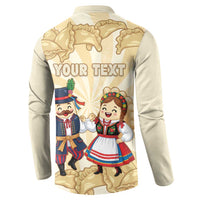 Personalised Pierogi Festival Poland Button Sweatshirt Polska Dumpling Kocham - Wonder Print Shop