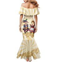 Personalised Pierogi Festival Poland Family Matching Mermaid Dress and Hawaiian Shirt Polska Dumpling Kocham - Wonder Print Shop