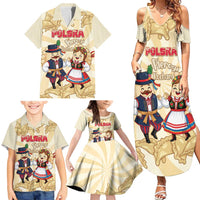 Personalised Pierogi Festival Poland Family Matching Summer Maxi Dress and Hawaiian Shirt Polska Dumpling Kocham - Wonder Print Shop