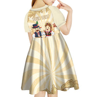 Personalised Pierogi Festival Poland Kid Short Sleeve Dress Polska Dumpling Kocham - Wonder Print Shop