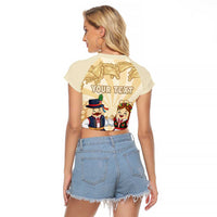 Personalised Pierogi Festival Poland Raglan Cropped T Shirt Polska Dumpling Kocham - Wonder Print Shop