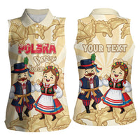 Personalised Pierogi Festival Poland Women Sleeveless Polo Shirt Polska Dumpling Kocham - Wonder Print Shop