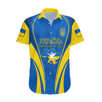 Ukraine Hawaiian Shirt Happy Ukrainian 32nd Independence Anniversary - Wonder Print Shop