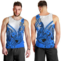 hawaii-men-tank-top-polynesian-shark-tattoo-with-plumeria-blue-gradient