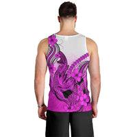 hawaii-men-tank-top-polynesian-shark-tattoo-with-plumeria-pink-gradient