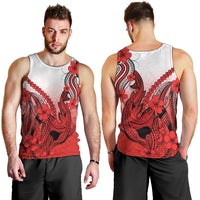 hawaii-men-tank-top-polynesian-shark-tattoo-with-plumeria-red-gradient