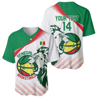 Senegal Basketball Custom Baseball Jersey Come On Lions - Wonder Print Shop