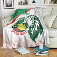 Senegal Basketball Custom Blanket Come On Lions - Wonder Print Shop