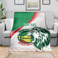 Senegal Basketball Custom Blanket Come On Lions - Wonder Print Shop