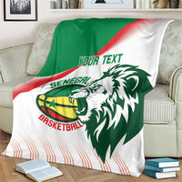 Senegal Basketball Custom Blanket Come On Lions - Wonder Print Shop