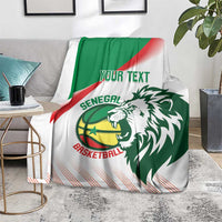 Senegal Basketball Custom Blanket Come On Lions - Wonder Print Shop