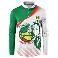 Senegal Basketball Custom Button Sweatshirt Come On Lions - Wonder Print Shop