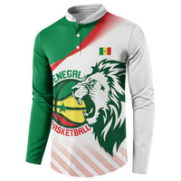 Senegal Basketball Custom Button Sweatshirt Come On Lions - Wonder Print Shop