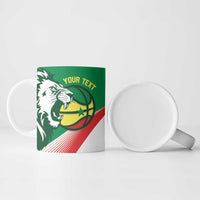 Senegal Basketball Custom Ceramic Mug Come On Lions - Wonder Print Shop