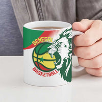Senegal Basketball Custom Ceramic Mug Come On Lions - Wonder Print Shop