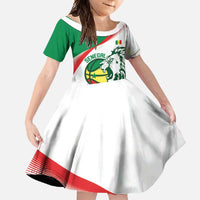 Senegal Basketball Custom Family Matching Tank Maxi Dress and Hawaiian Shirt Come On Lions - Wonder Print Shop