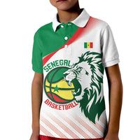 Senegal Basketball Custom Kid Polo Shirt Come On Lions - Wonder Print Shop