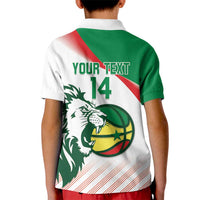 Senegal Basketball Custom Kid Polo Shirt Come On Lions - Wonder Print Shop