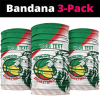 Senegal Basketball Custom Neck Gaiter Come On Lions - Wonder Print Shop