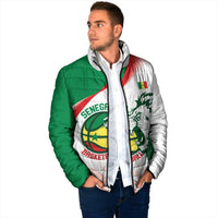 Senegal Basketball Custom Padded Jacket Come On Lions - Wonder Print Shop