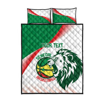 Senegal Basketball Custom Quilt Bed Set Come On Lions - Wonder Print Shop
