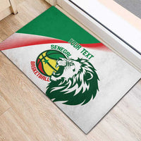 Senegal Basketball Custom Rubber Doormat Come On Lions - Wonder Print Shop