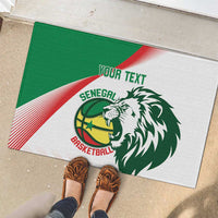 Senegal Basketball Custom Rubber Doormat Come On Lions - Wonder Print Shop