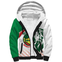 Senegal Basketball Custom Sherpa Hoodie Come On Lions - Wonder Print Shop