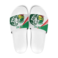 Senegal Basketball Custom Slide Sandals Come On Lions - Wonder Print Shop