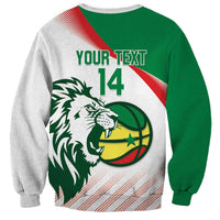 Senegal Basketball Custom Sweatshirt Come On Lions - Wonder Print Shop