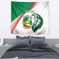 Senegal Basketball Custom Tapestry Come On Lions - Wonder Print Shop