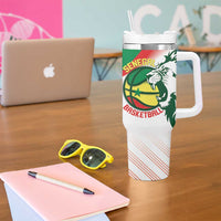 Senegal Basketball Custom Tumbler With Handle Come On Lions - Wonder Print Shop