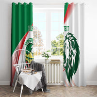 Senegal Basketball Custom Window Curtain Come On Lions - Wonder Print Shop