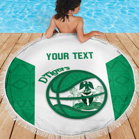 Nigeria Basketball Custom Beach Blanket Come On Tigers - Wonder Print Shop