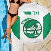 Nigeria Basketball Custom Beach Blanket Come On Tigers - Wonder Print Shop