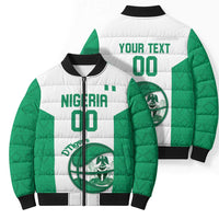 Nigeria Basketball Custom Bomber Puffer Jacket Come On Tigers - Wonder Print Shop