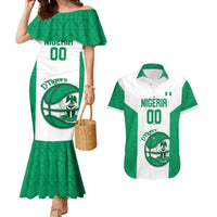 Nigeria Basketball Custom Couples Matching Mermaid Dress and Hawaiian Shirt Come On Tigers - Wonder Print Shop